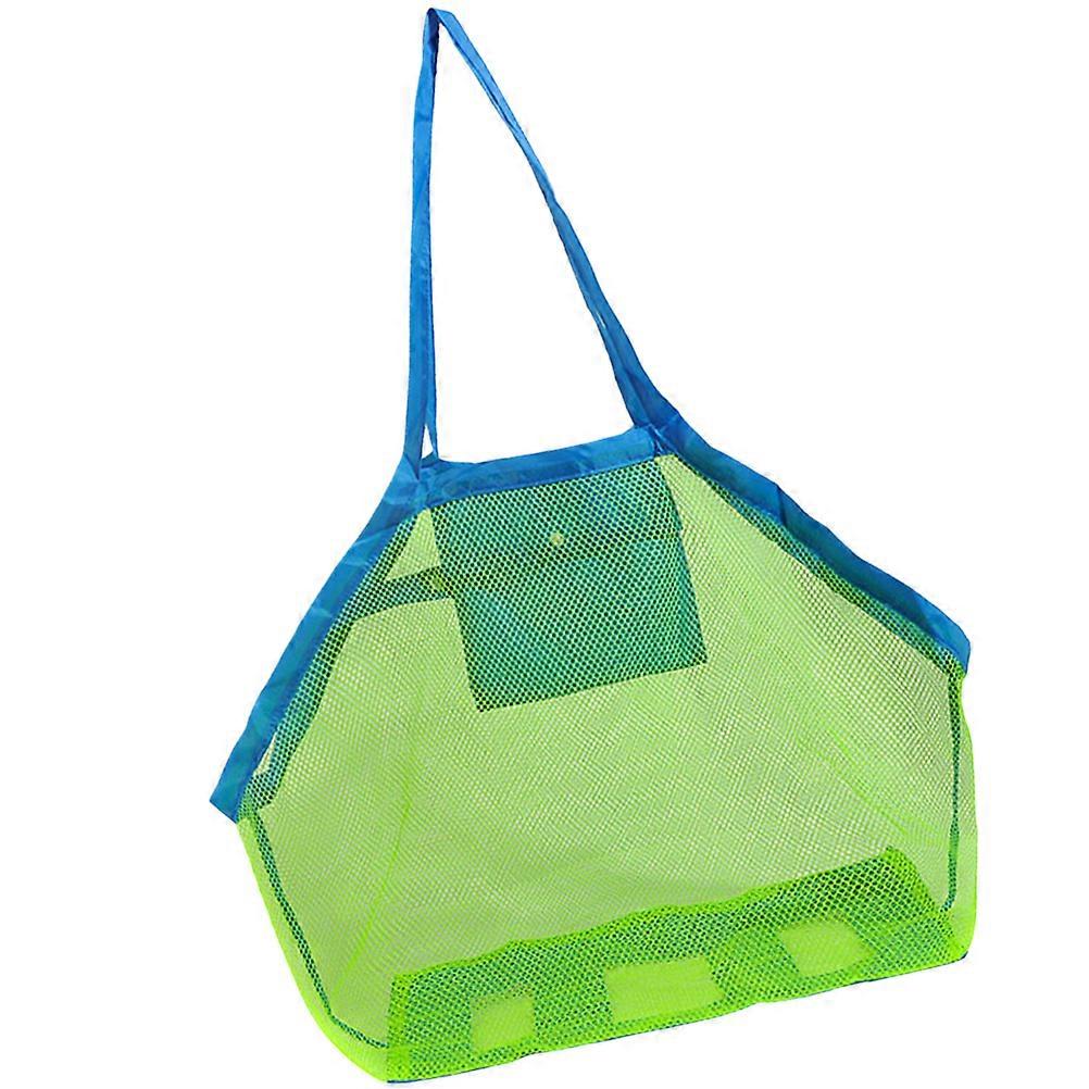 Mesh Tote Storage Bag, Large Capacity Portable Outdoor Pouch with Durable Dacron Material and Comfortable Handle Design for Boys