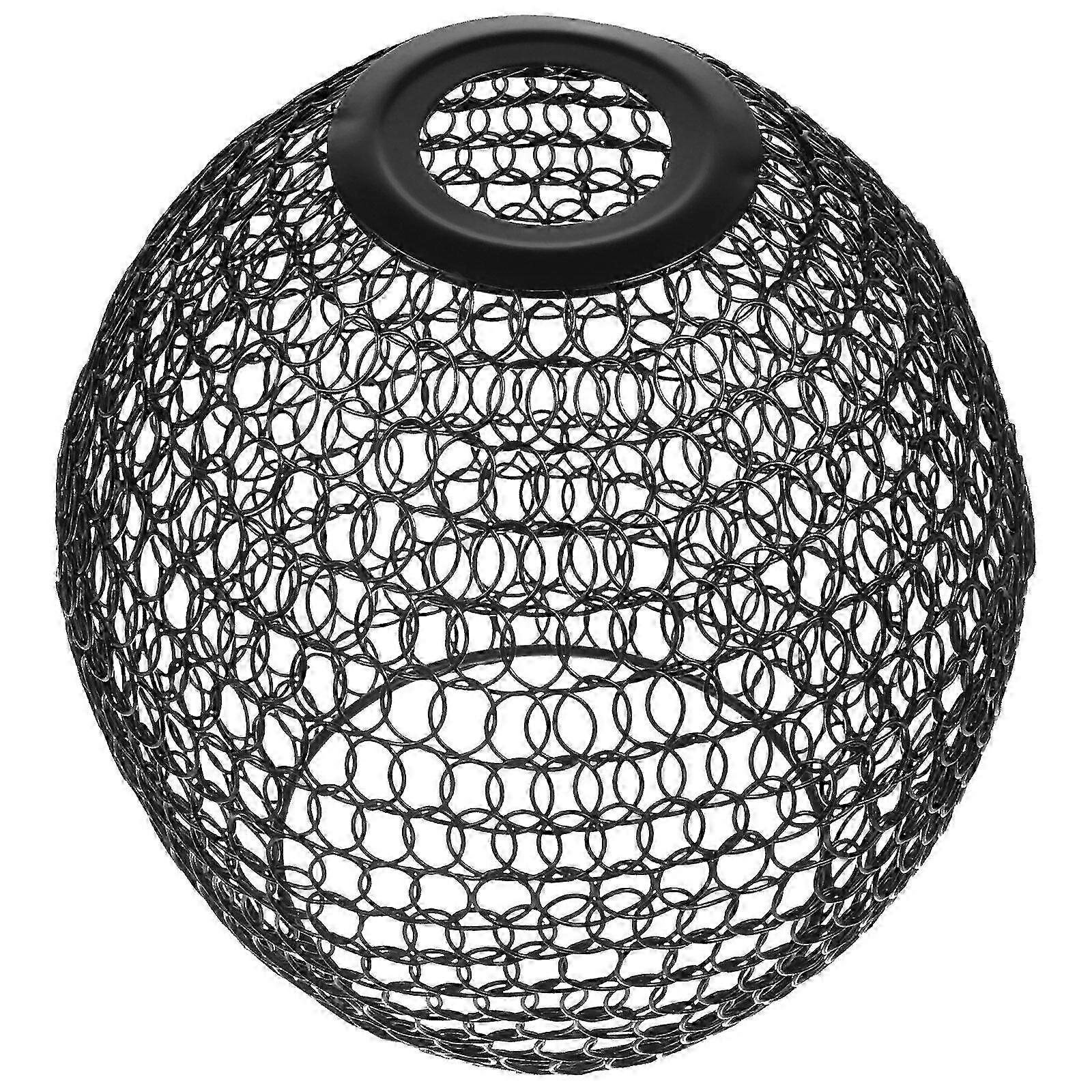 creux en fer maille abat-jour plafond suspendu lumière couverture décoratif filet noir