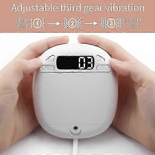 Multifunctional Vibrating Alarm Clock - Rechargeable Bed Shaker Under Pillow White