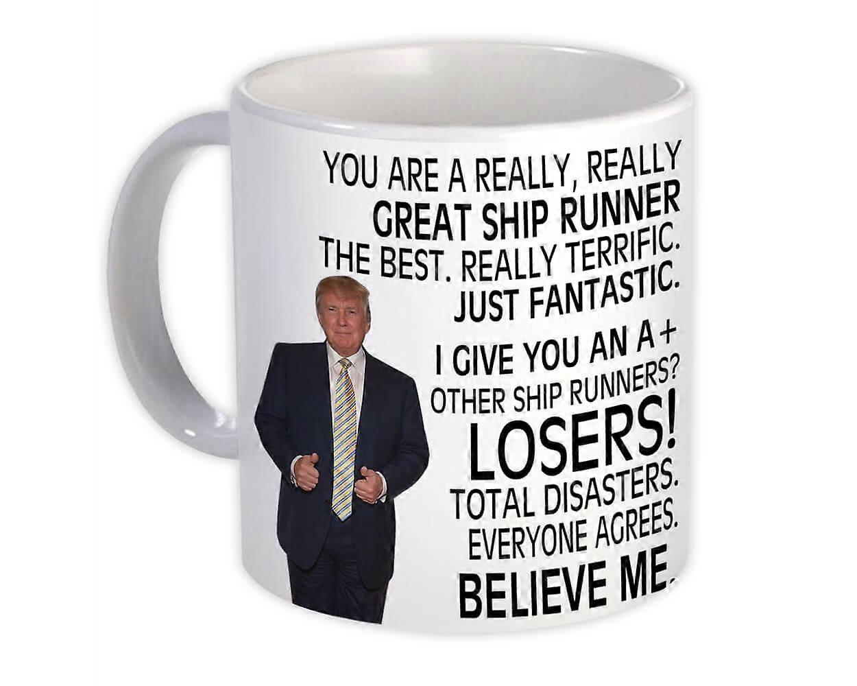 Ship Runner Geschenk Lustiger Trumpf : Becher Berufe