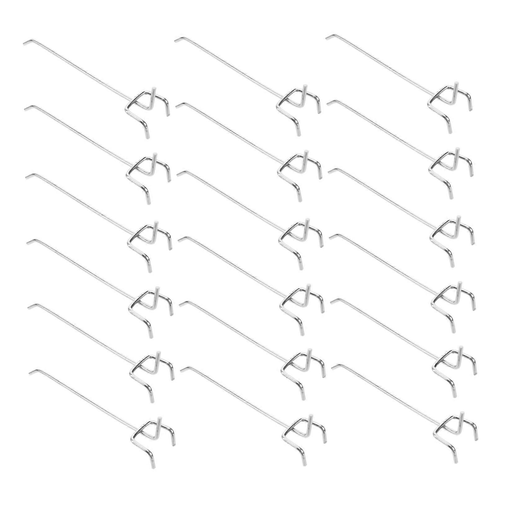 50Pcs Triangular Hole Board Hooks Shelf Hangers for Door Back for Kitchen Bathroom and Dorm Storage