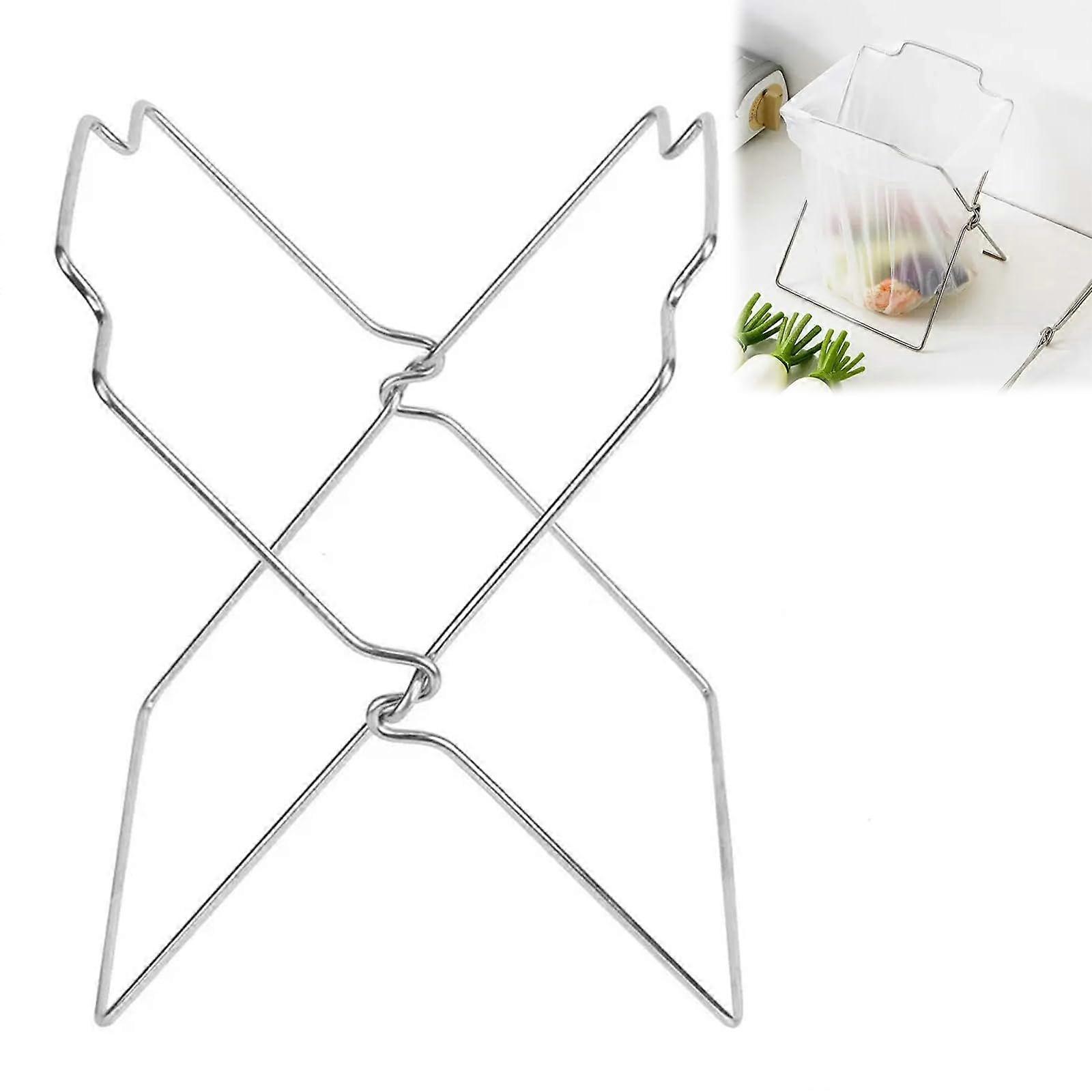 Rubbish Bag Holder, Bin Bag Stand, Bin Bag Stand, Stand for Waste Separation, for Storing and Sorting Rubbish in the Home, Garage, Basement or Camping