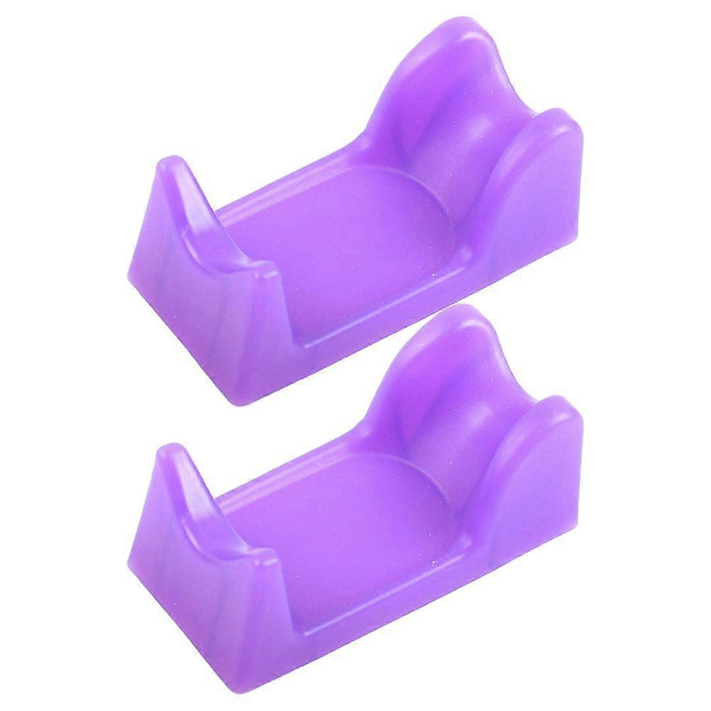 2Pcs Practical Nail Art Electric Polisher Handle Rack Plastic Manicure Supply