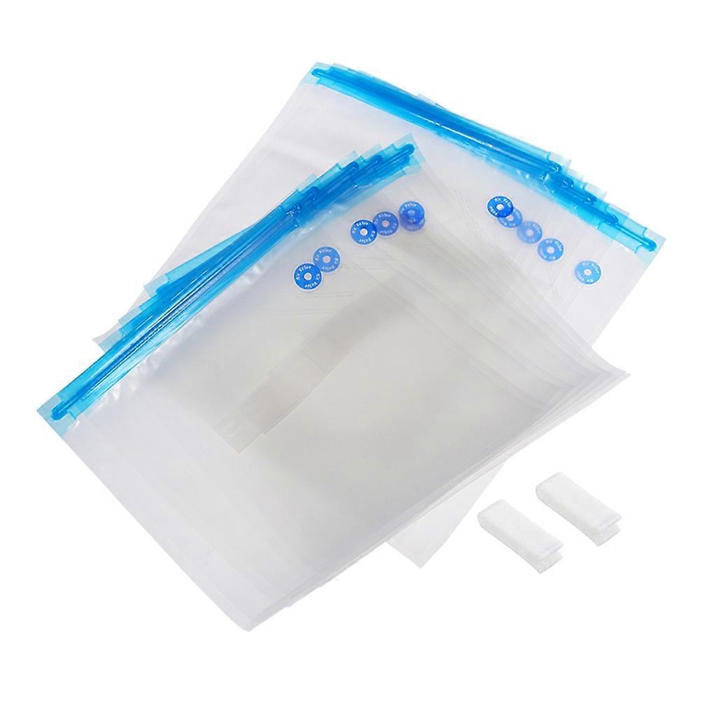 Sealing Food Bag 12Pcs Vacuum Compression Pouches 22x21cm Size For Home Kitchen Food Packaging And Storage