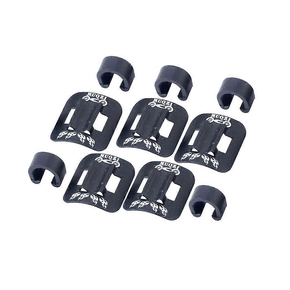Frein à disque Câble Tuyau Organisation Cyclistes Fil Tube Siège 2.3 x 2.3 x 2.1cm Noir 5Pack