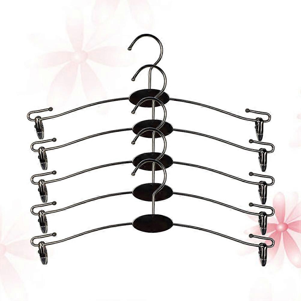 Shorts Hangers Black Metal Hanger Non-slip Dust Resistant Underwear Rack for Home Use 10Pcs