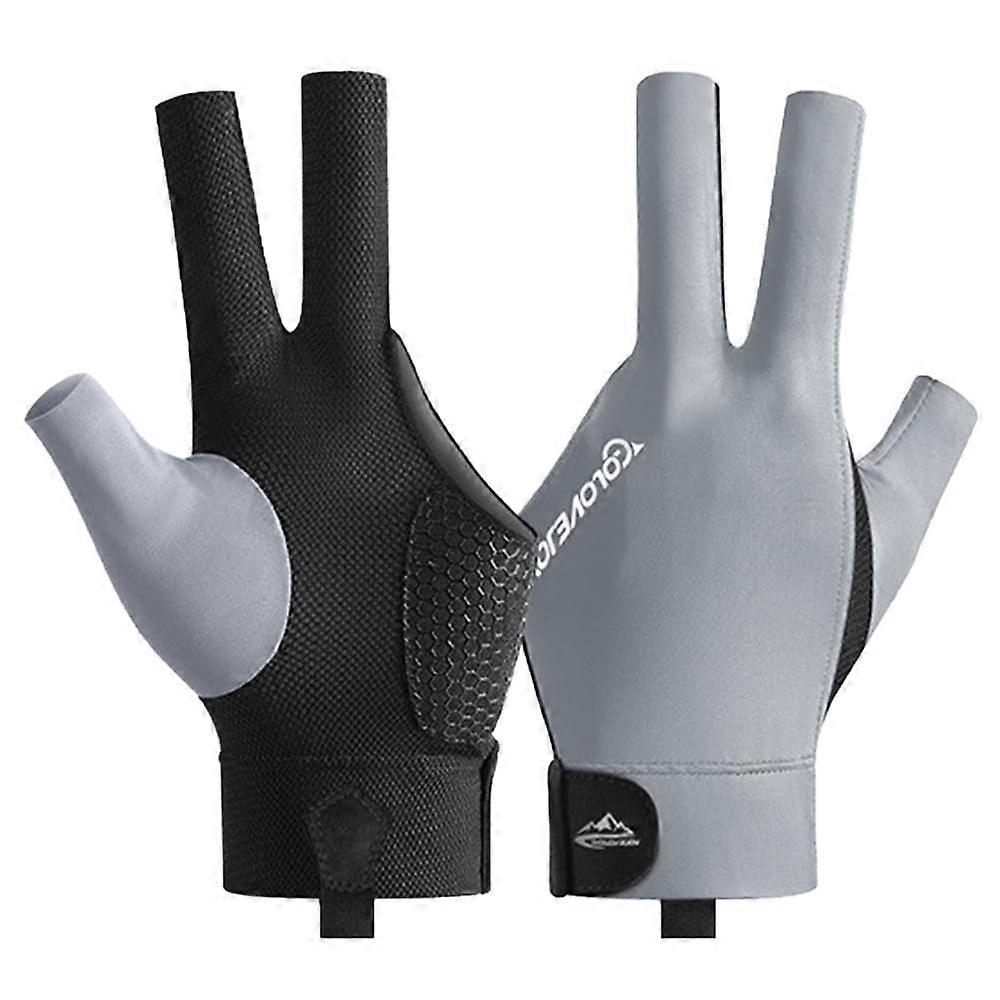 Billiard Gloves for Snooker and Pool, Adjustable Non-Slip Cue Gloves, Breathable Fabric, Size M/L, Perfect for Carom Games