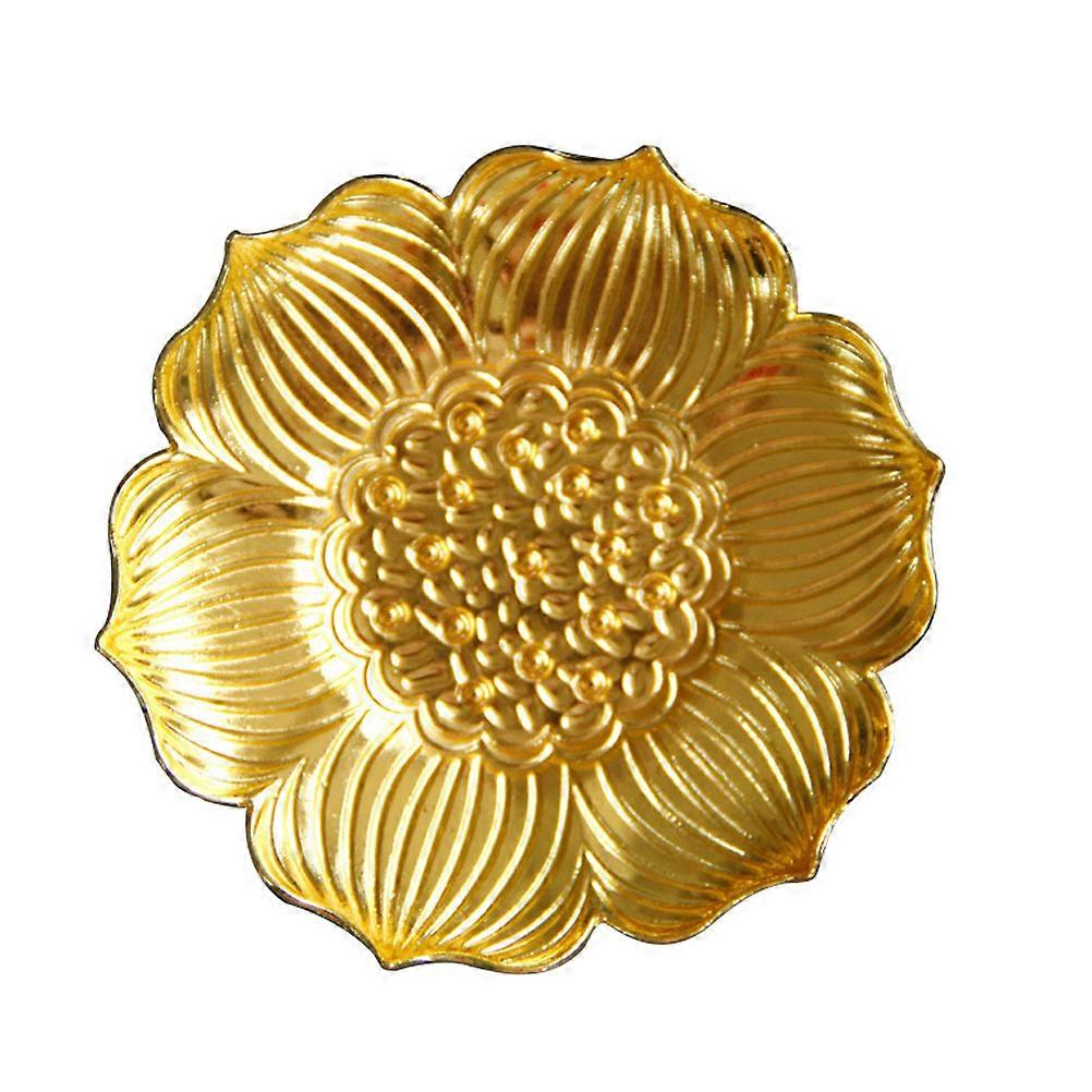 Heat-Resistant Copper Teacup Mat Flower Shape Dining Environment Table Protection 1Set