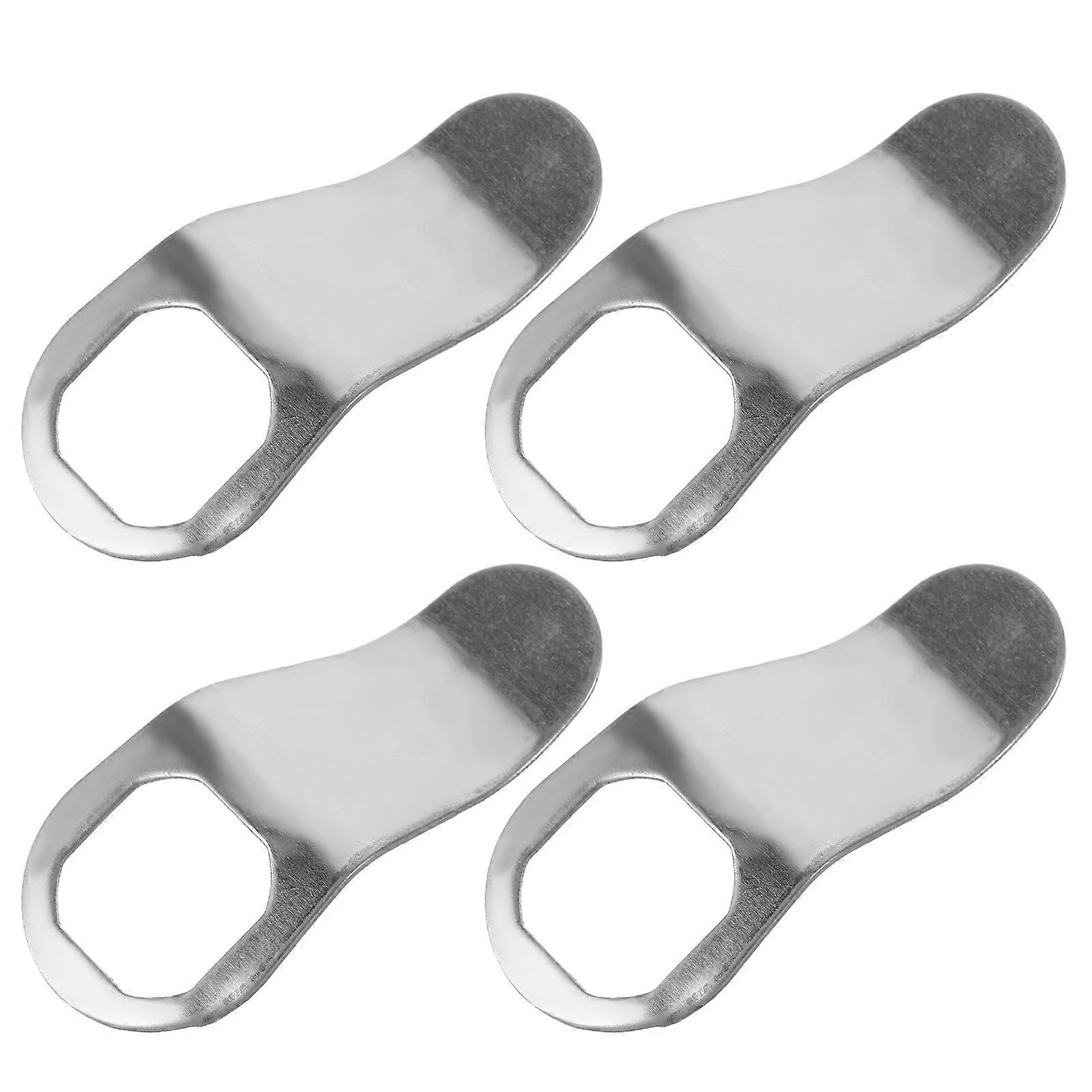 Finger Pull Silver Cabinets School Use 4.70X3.70X1.00CM 4Pcs