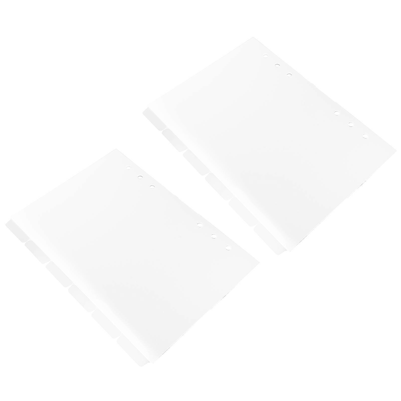 Page Dividers Simple and Translucent Binder Accessories for Office Use 17.2X10X0.1cm Indexing 2 Sets