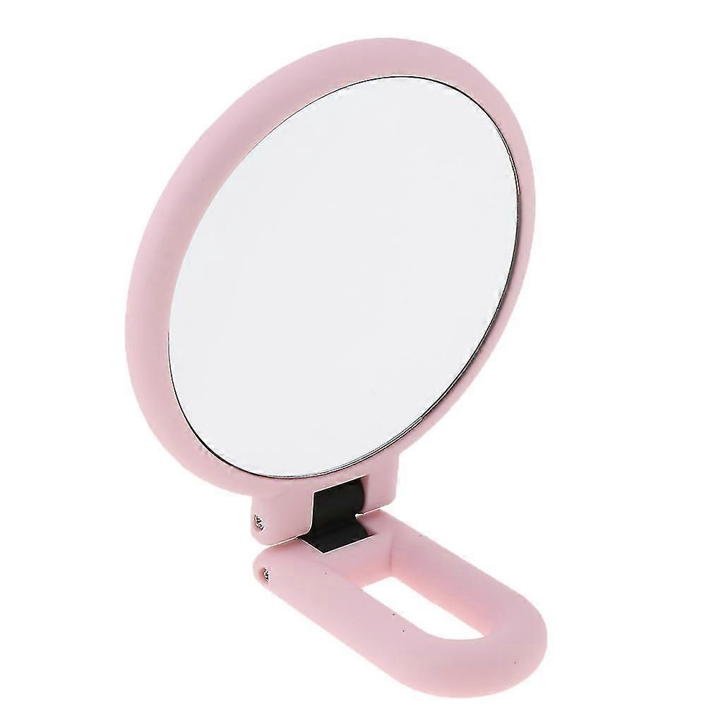 Portable Double Sided Round Handheld Magnifying Makeup Mirror 15x Magnify