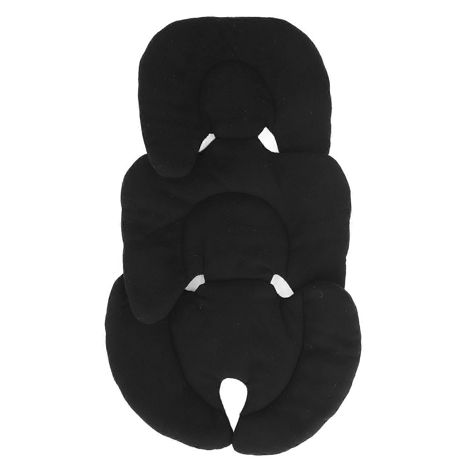 Universal Removable Crib Protector Cushion, Stroller Lumbar Cushion, Black