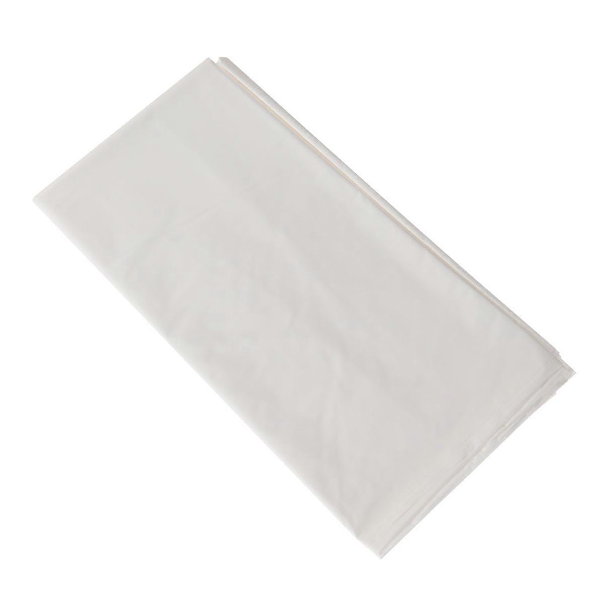 Plastic Cover for Table Tablecloth Waterproof Protective Cover Picnic Banquet Event Party 137x183cm White 1Pcs