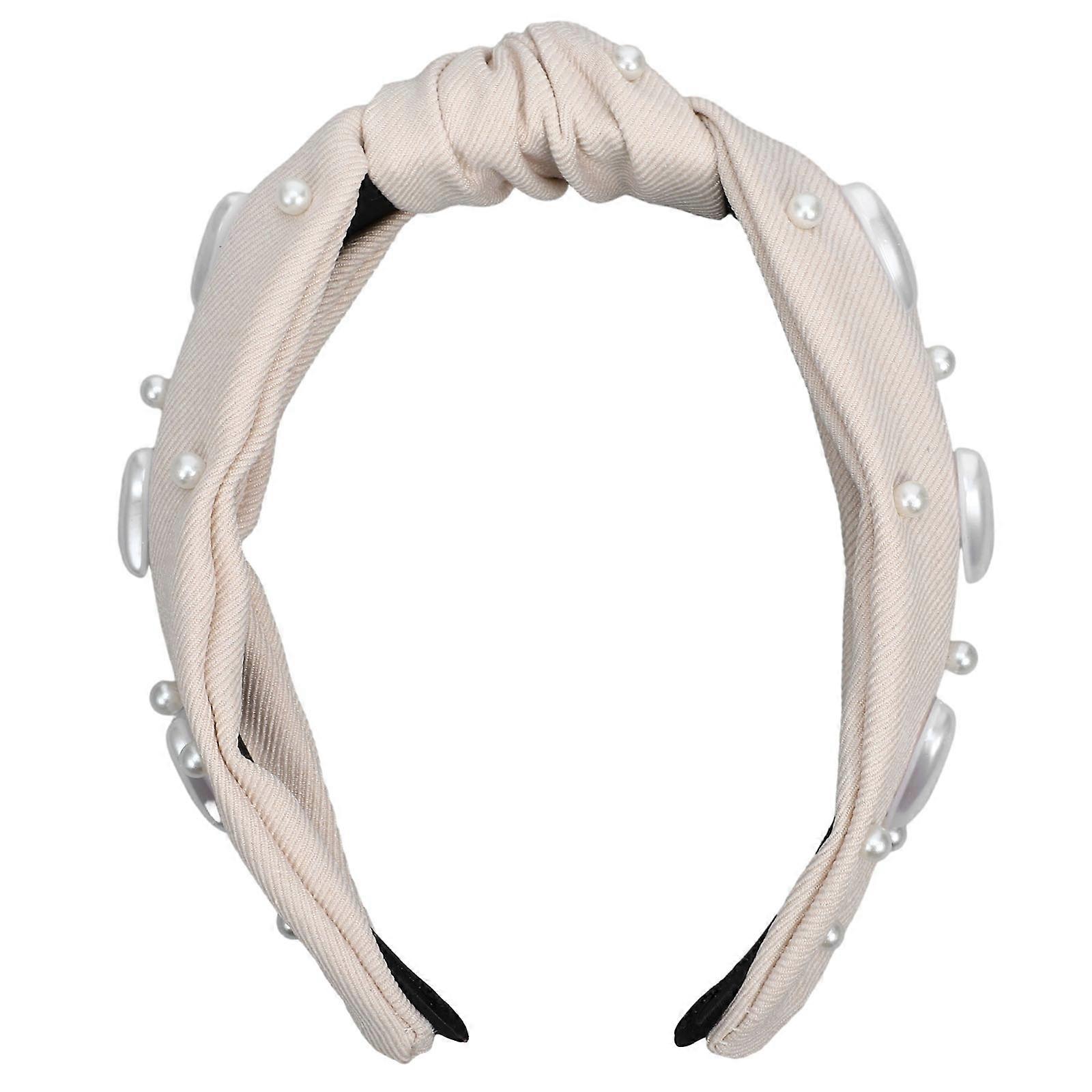 Valentine's Day Headband For Women Cloth Headband Imitation Pear Heart Decor Maintains Hairstyle 1Set