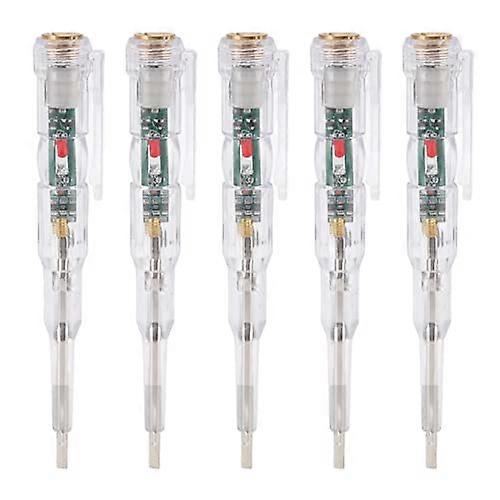 5Pcs LED Voltage Test Pen Multifunctional Electrical Tester