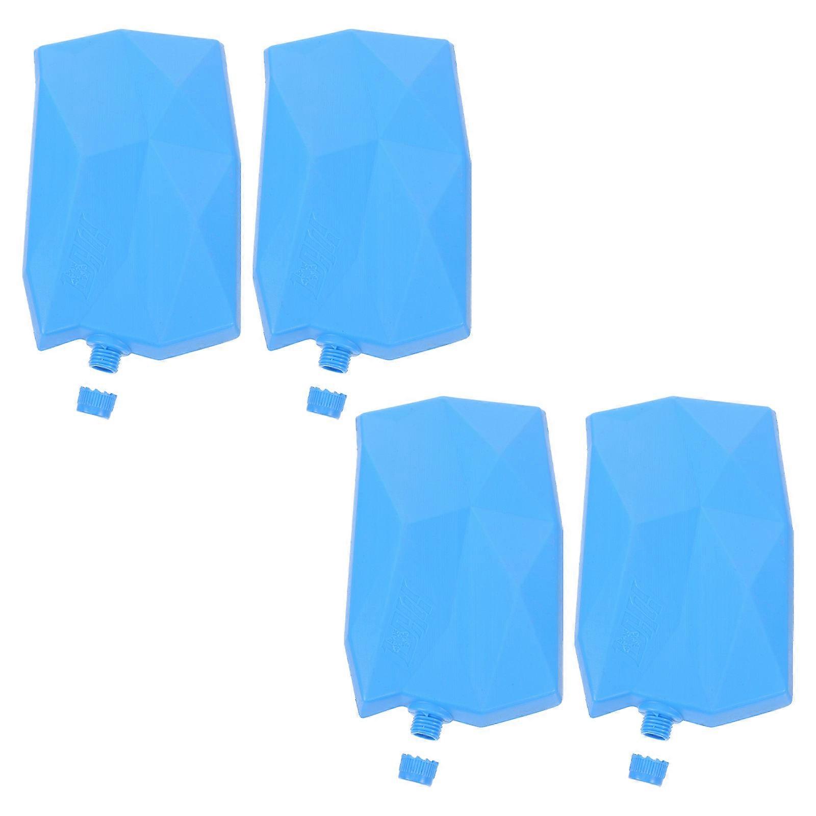 Portable Cooling Box for Picnics Shopping Beach Trips 20.00X12.00X4.50CM Blue Reusable 4Pcs