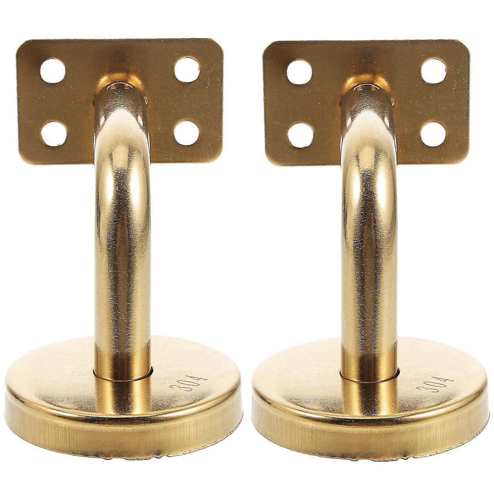 2pcs Handrail Bracket Stainless Steel Stair Rail Bracket Flat Sheet Support