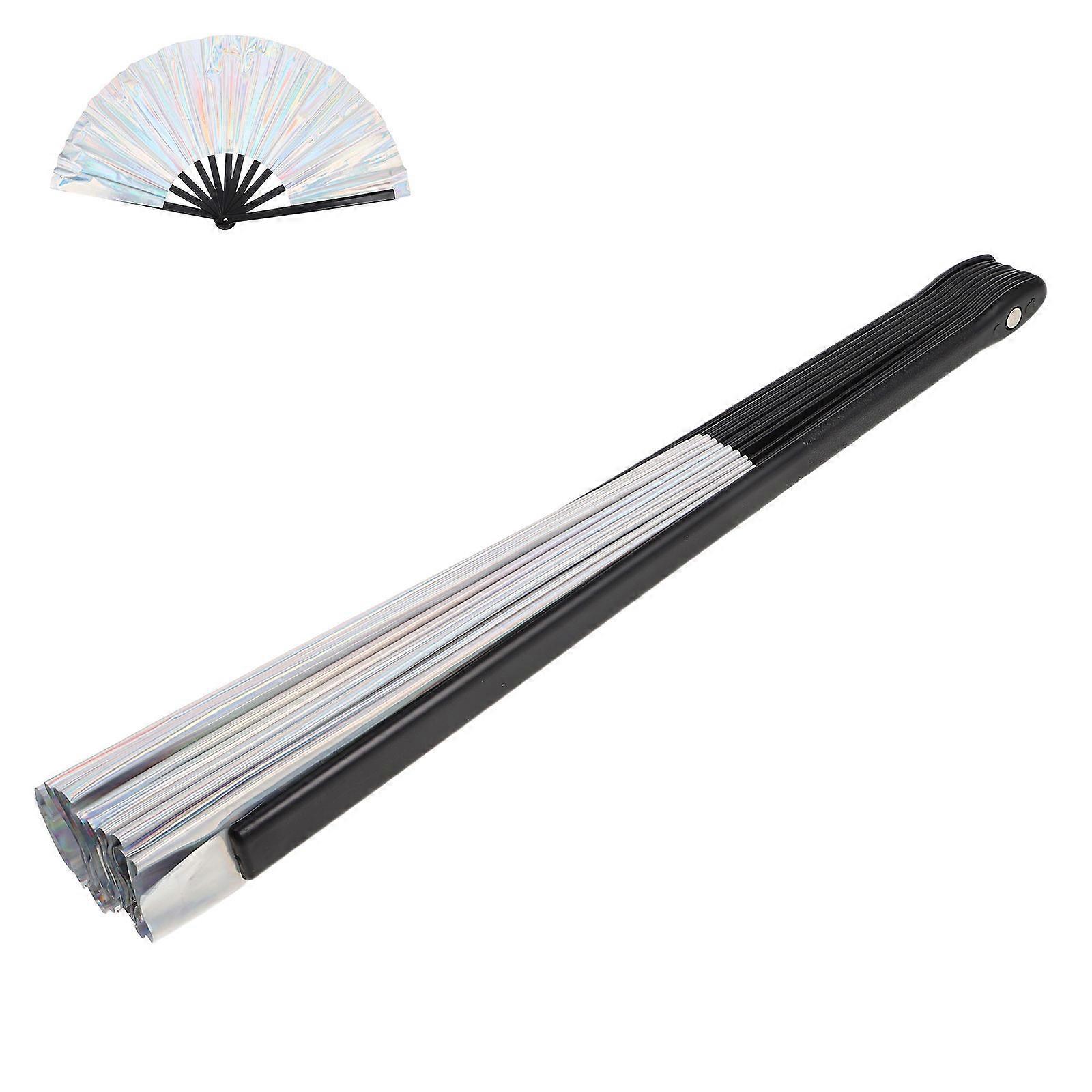 Compact PVC Hand Fan with Eye Catching Design for Parties, Concerts & Festivals – Sturdy and Portable