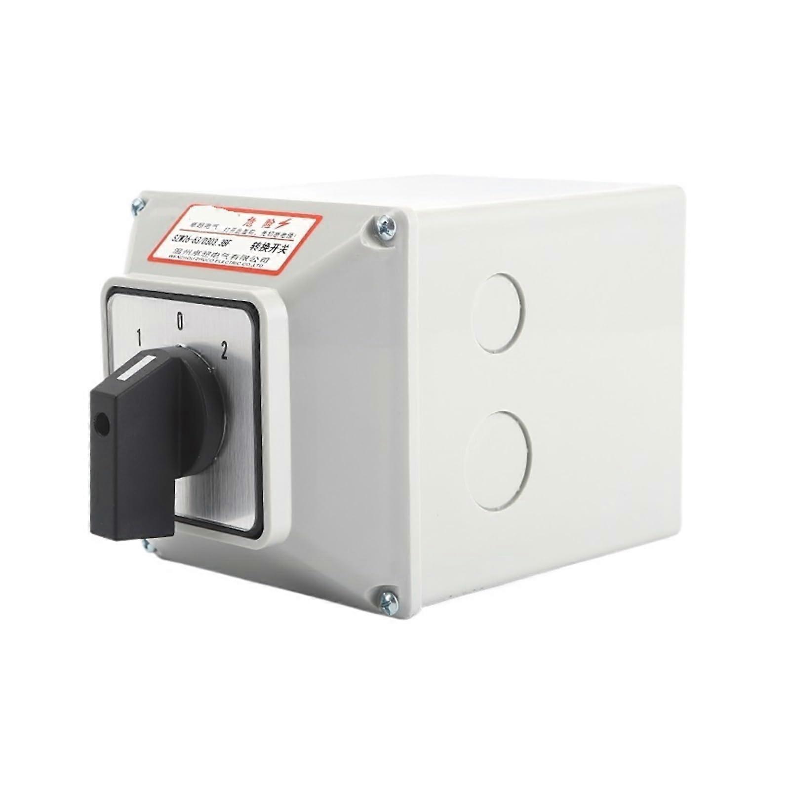 SZW26/LW2663 63A 102 Automatic Ganrator Cam Switches Rotary Switch Changeover Control Switch with Shell 63a D303.3bf