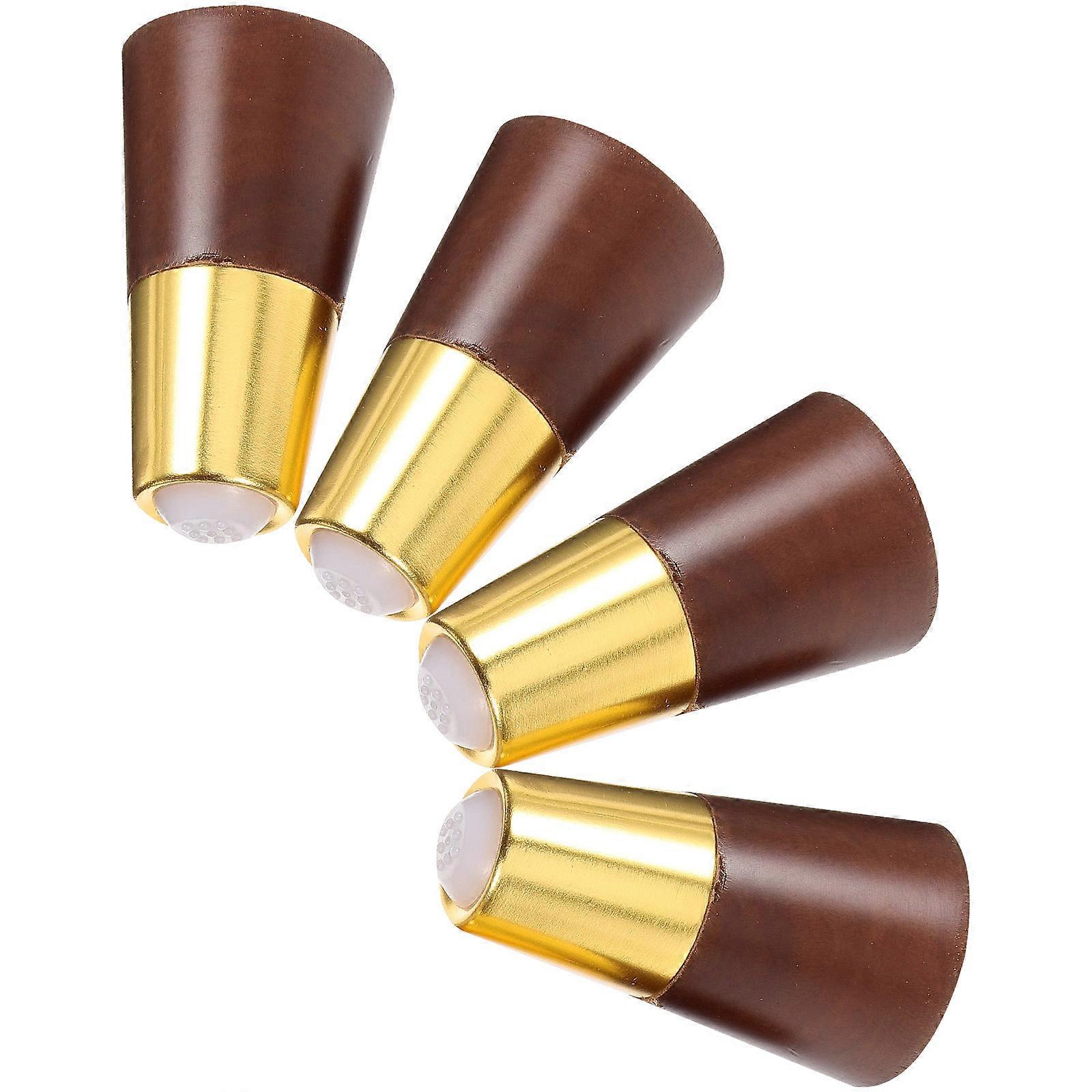 Replacement Sofa Legs Furniture Feet Non Slip Support 4Pcs Brown Rectangular For Home Decor