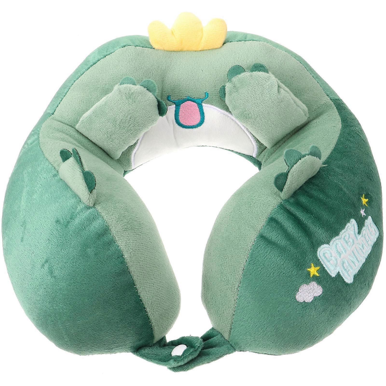 Ergonomic Pillow Adorable Travel Neck Pillow U-Shaped Cartoon Design Head Comfortable Airplane 1Set