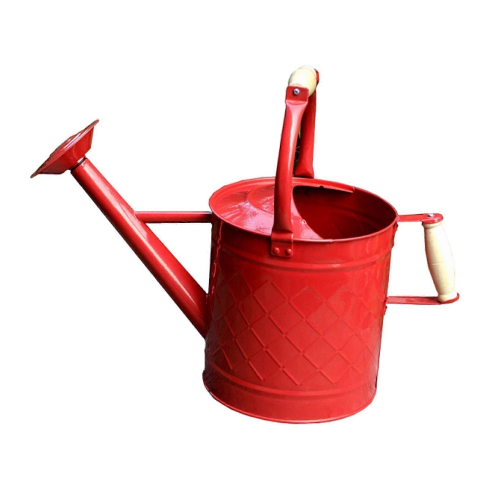 Metal Watering Can Rustproof Large Capacity Leakproof Ergonomic Handle 3.5L