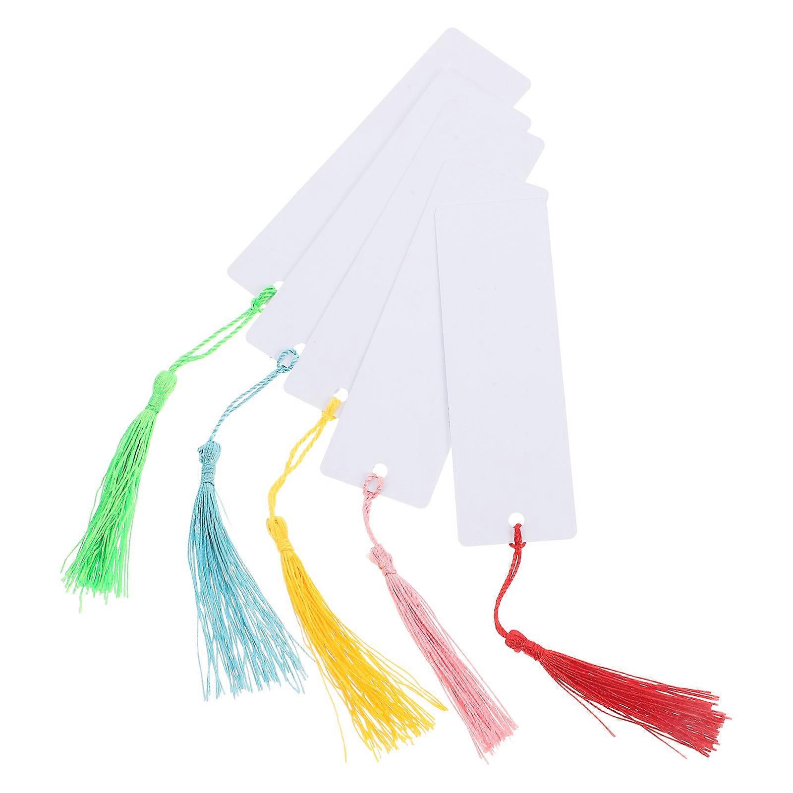 Sublimation Blank Bookmark Red Rectangle Heat Transfer Diy Projects Double-Sided Display 5Pcs