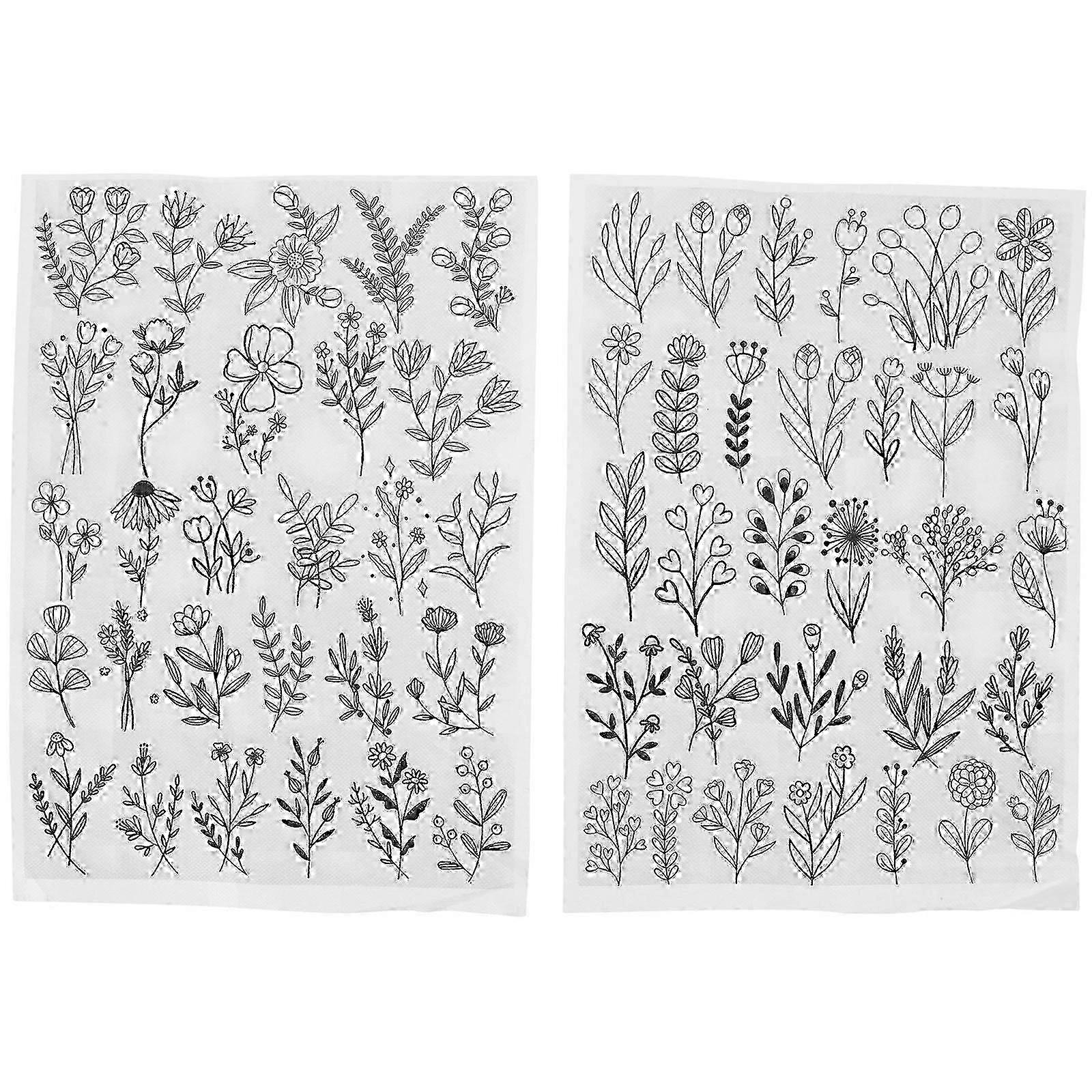 2 Sheets of Tearable Stabilizer for Water Soluble Embroidery Use