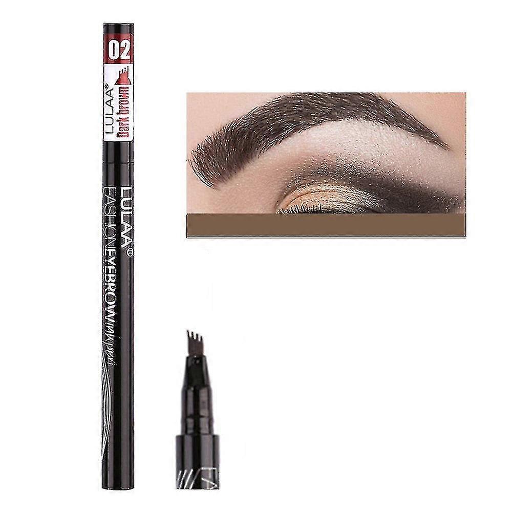Long Lasting Natural Dark Brown Liquid Eyebrow Pencil