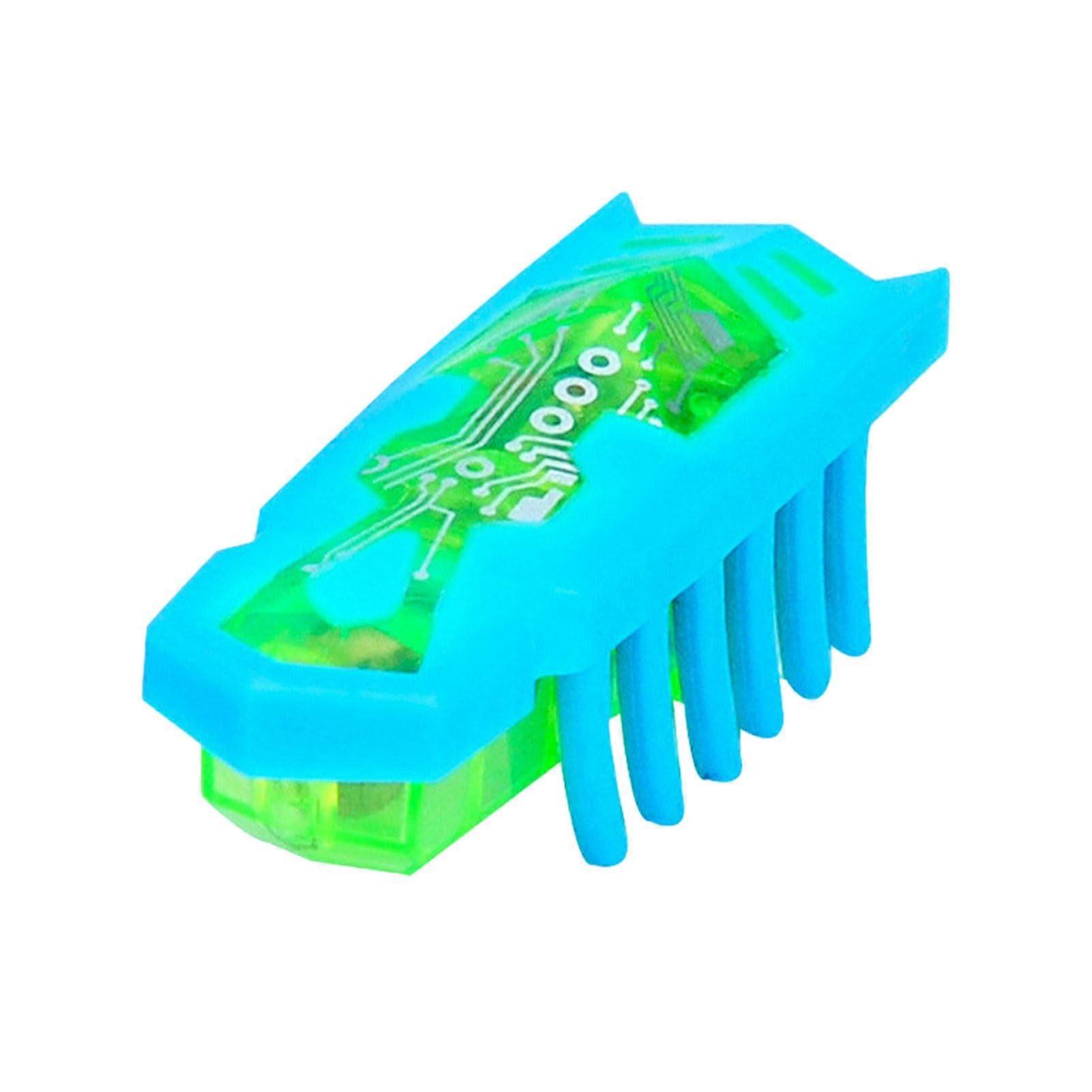Interactive Cat Toy Mini Robot Beetle - Electric Beetle Pet Bug Toy for Cats, Engaging and Durable, Blue