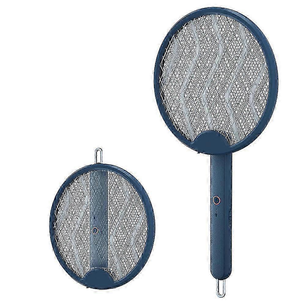 Rechargeable Bug Zapper Racket, Foldable Electric Fly Swatter for Indoor & Outdoor Use