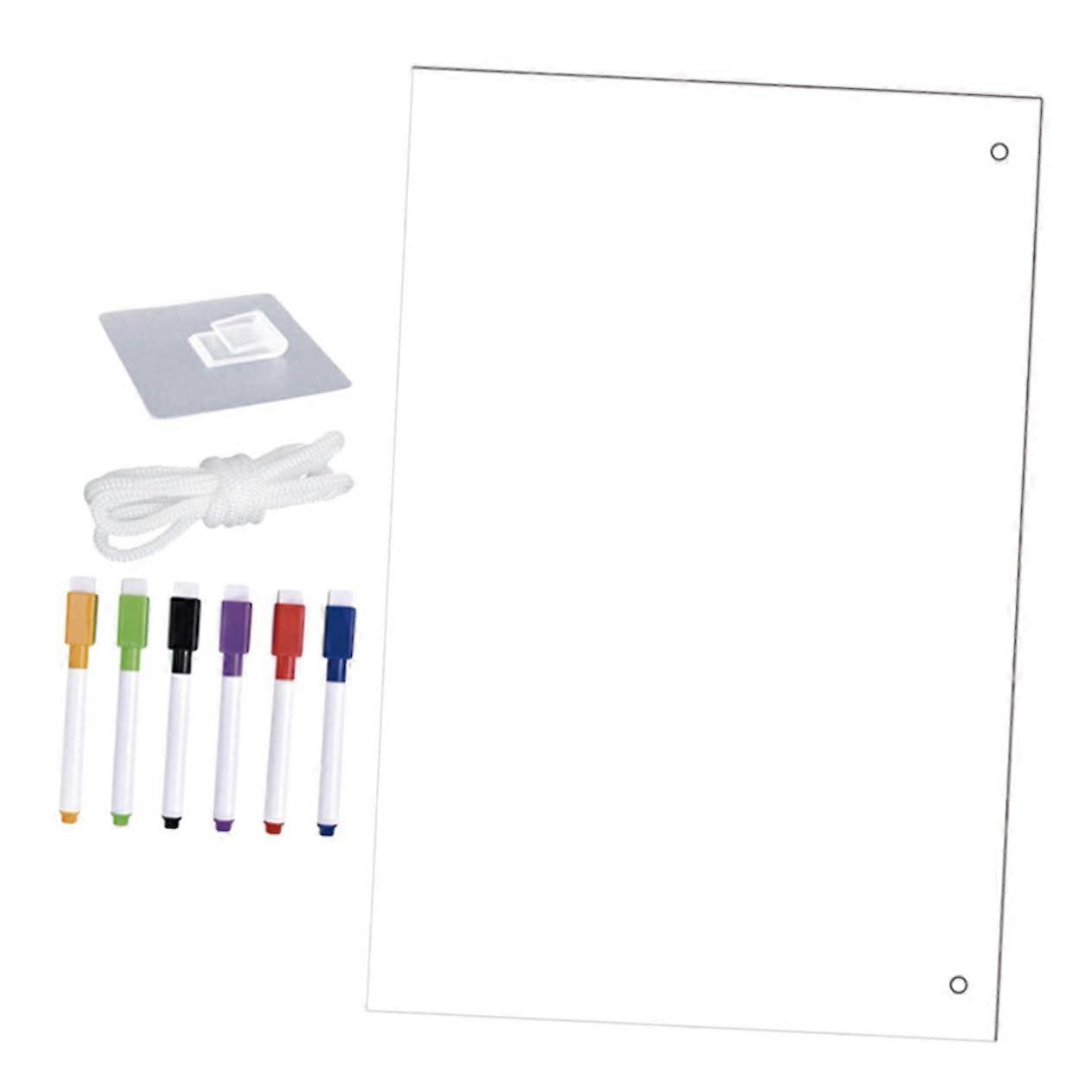 Dry Erase Wall-Mounted Board for Office - Acrylic Whiteboard, Easy Maintenance, Sleek Design, 1 Unit