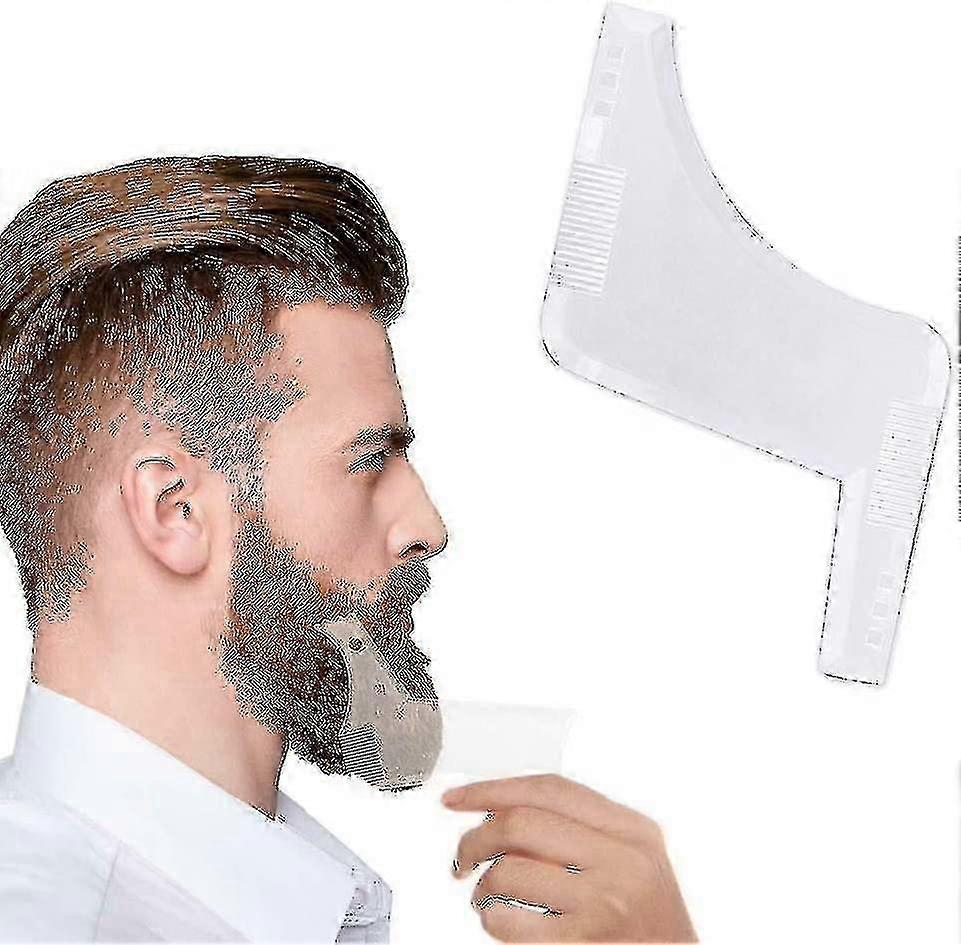 2 Pack Symmetric Beard Shaping Comb Styling Trim Template Facial Hair Grooming Tool