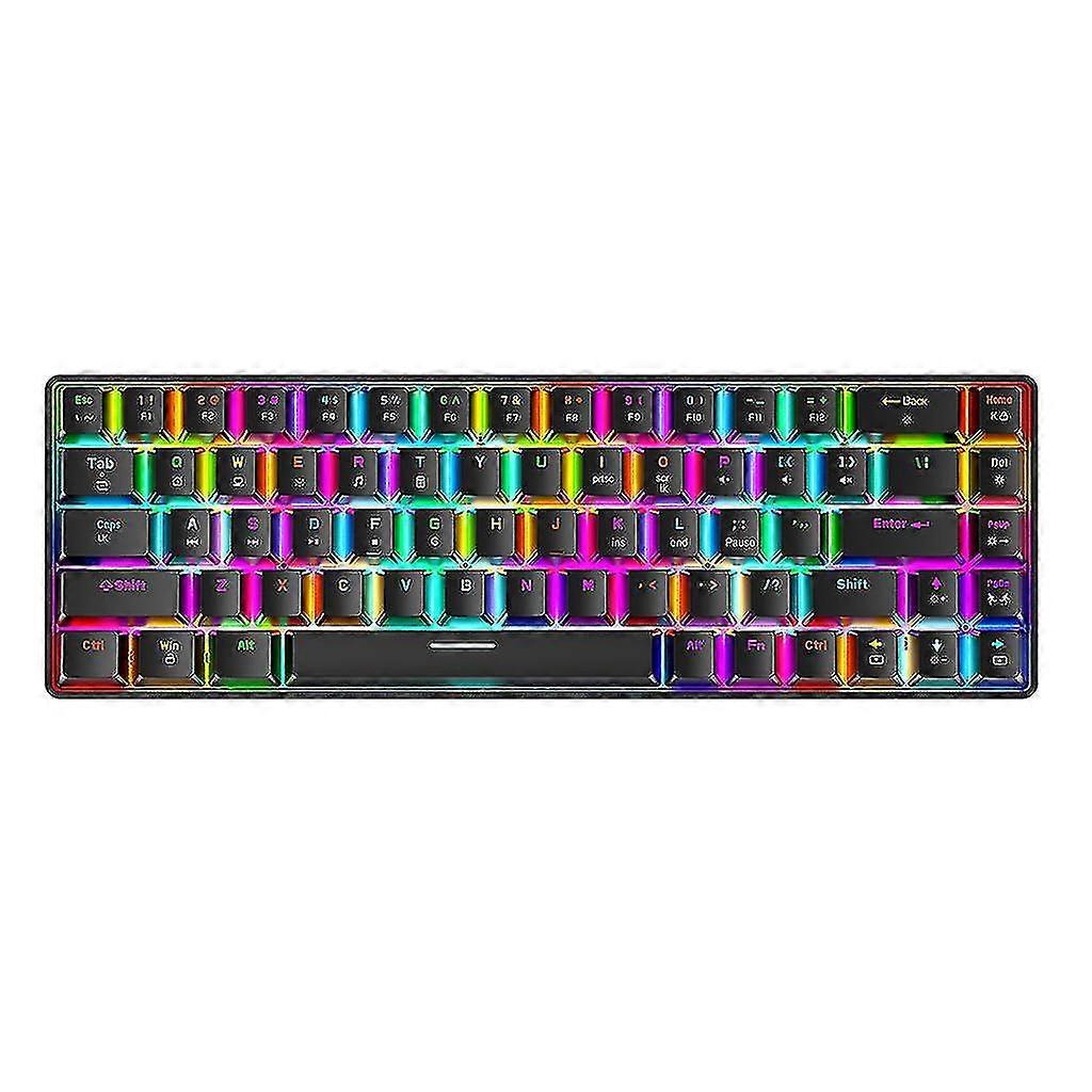 Usb Wired Gaming Keyboard Compatible With Creative 68 Key Scientific Layout Rgb Backlit