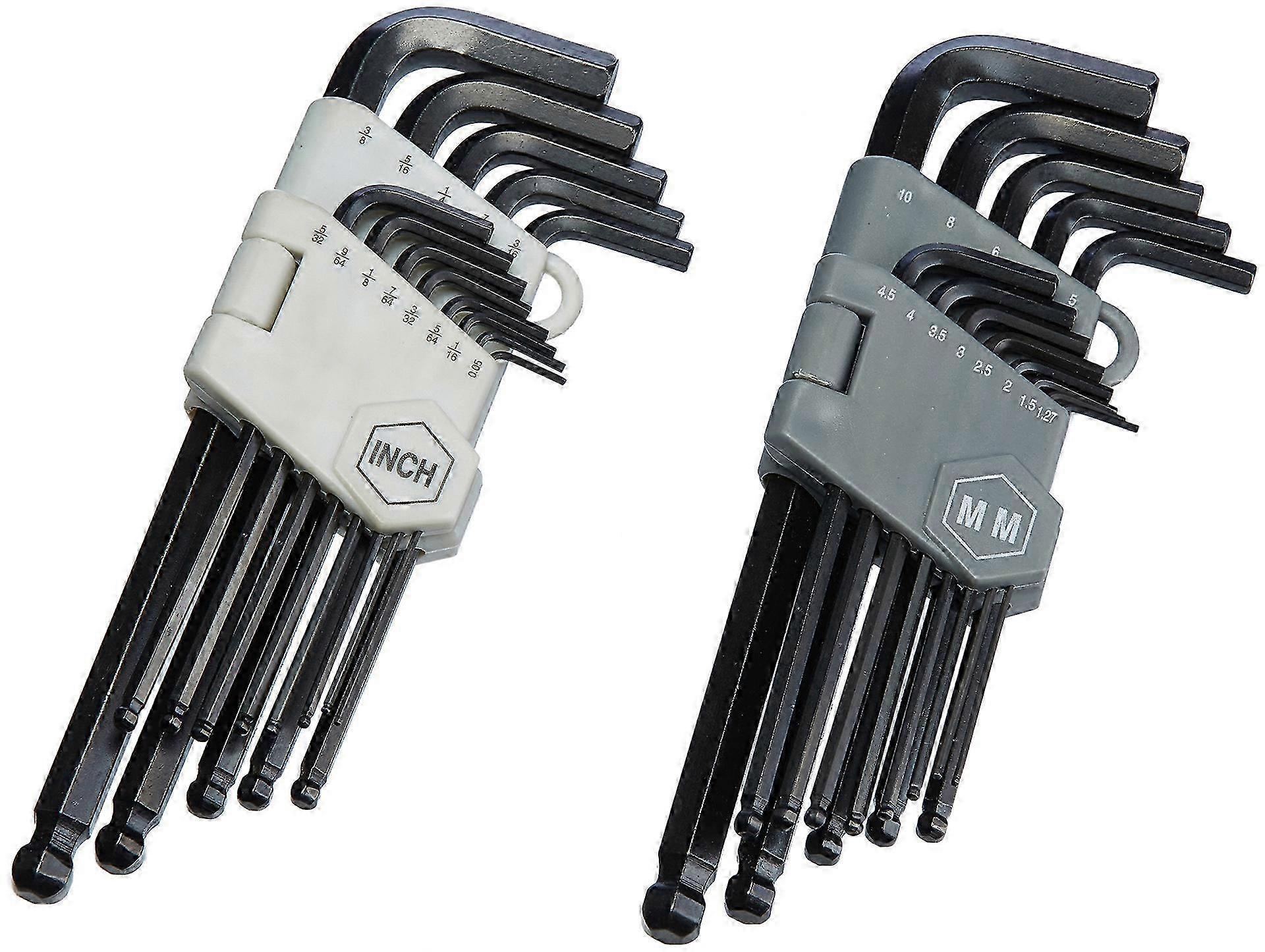 Hex Key/Allen Key Set with Ball Point - 26 Pieces
