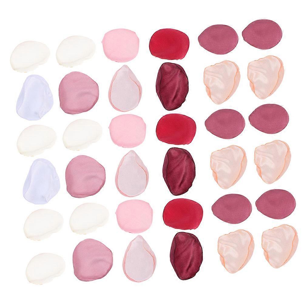 Wedding Decorative Petals Reusable Silk Material 400Pcs 4x4cm Assorted Color