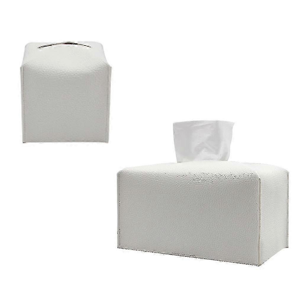 2 Pack Leather Tissue Box Cover,tissue Box Holder SZRH A-F