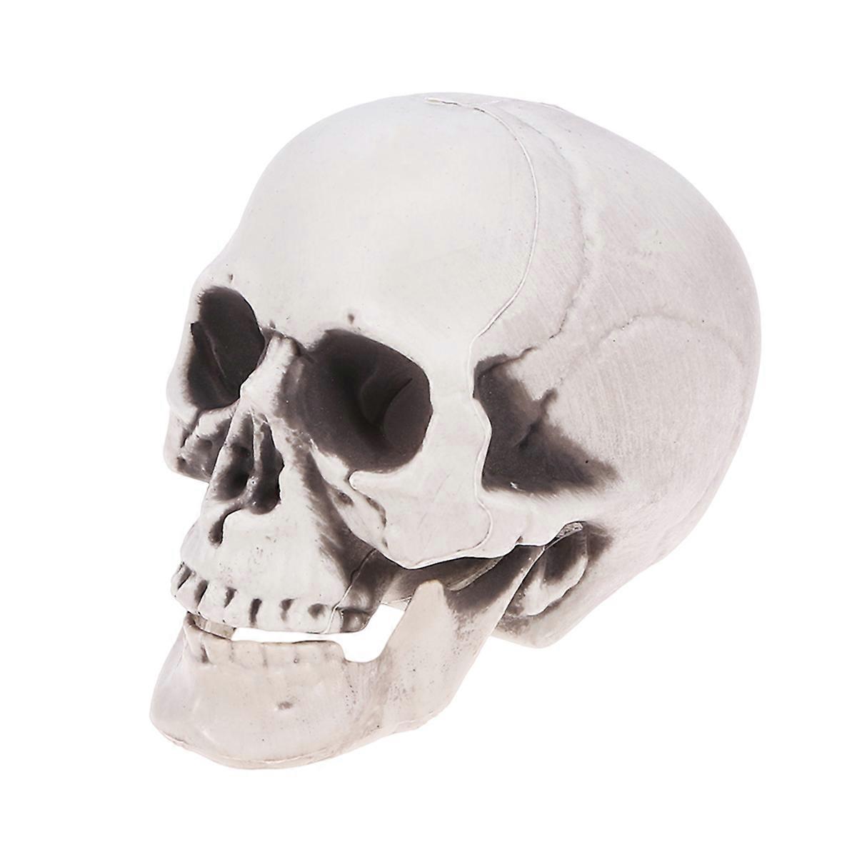 Haunted House Props White Plastic Skull Decorative Tool 1Set