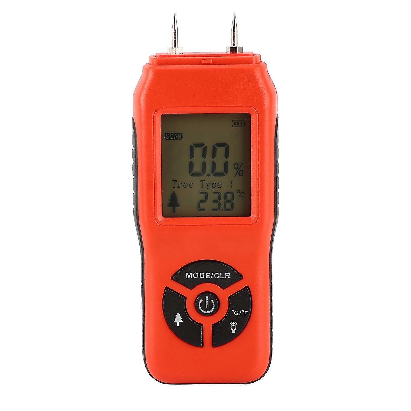 Professional Handheld Digital Wood Moisture Meter Portable LCD Display Wood Humidity Tester