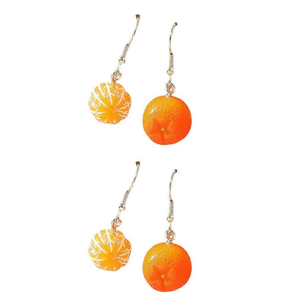 Here's a polished and engaging product description based on your input:

 

**2 Pairs Adorable Fruit Design Dangle Earrings – Lightweight & Eye