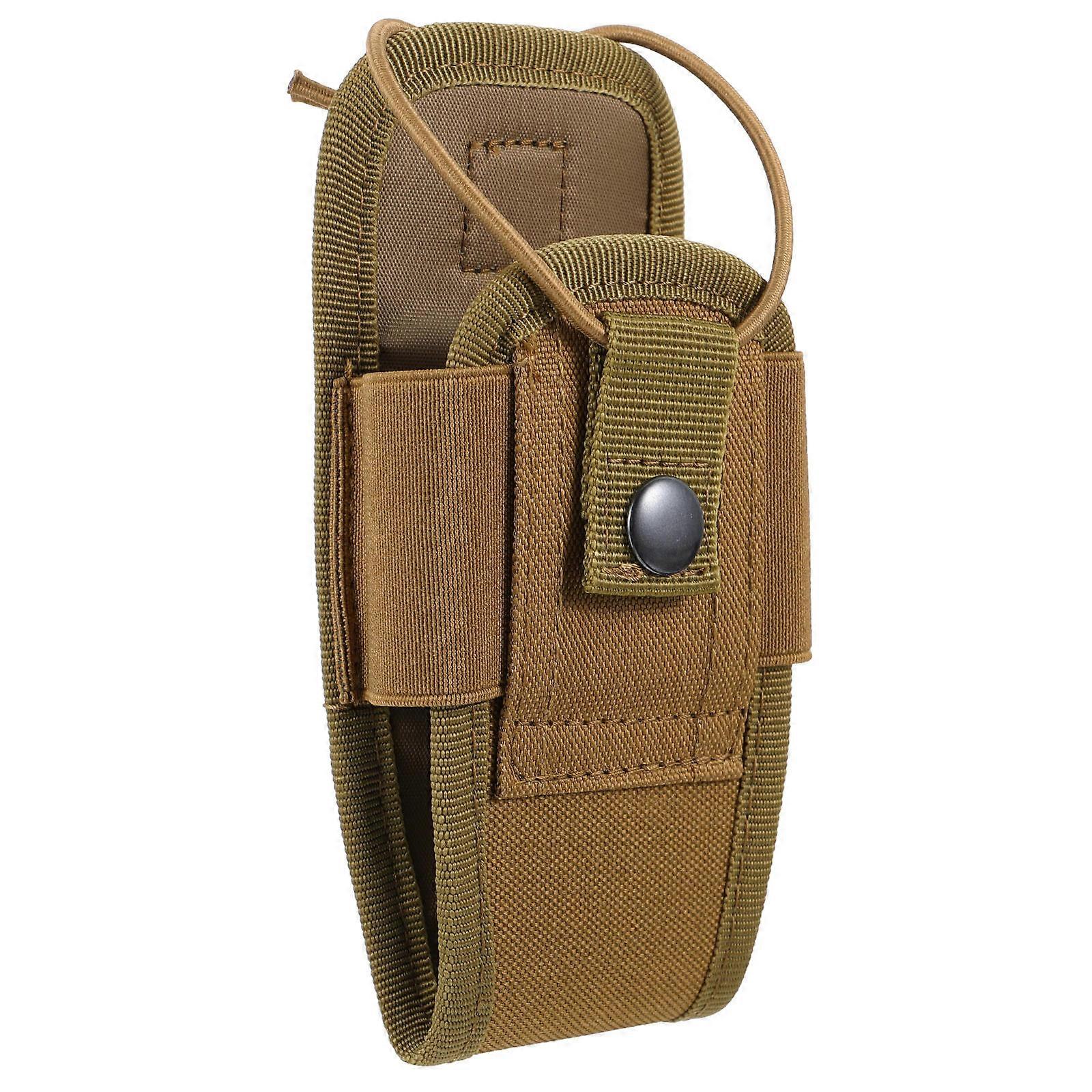 Durable Oxford Fabric Radio Case with Drawstring for Outdoor Sports and Storage Use Khaki