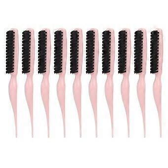 10Pcs Nylon Teasing Brush Improve Hair Volume Rat Tail Ergonomic Design Styling Brush for Back CombingYMMR)