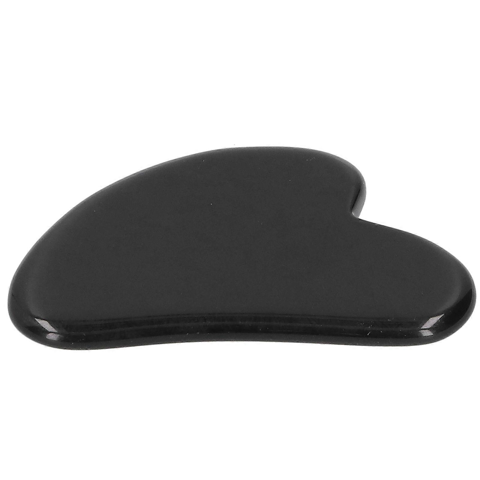 Gua Sha Heart Shape Beauty Tool Natural Jade Scraping Board Massage Stone for Face BodyObsidian Heart Shape Scraping Board
