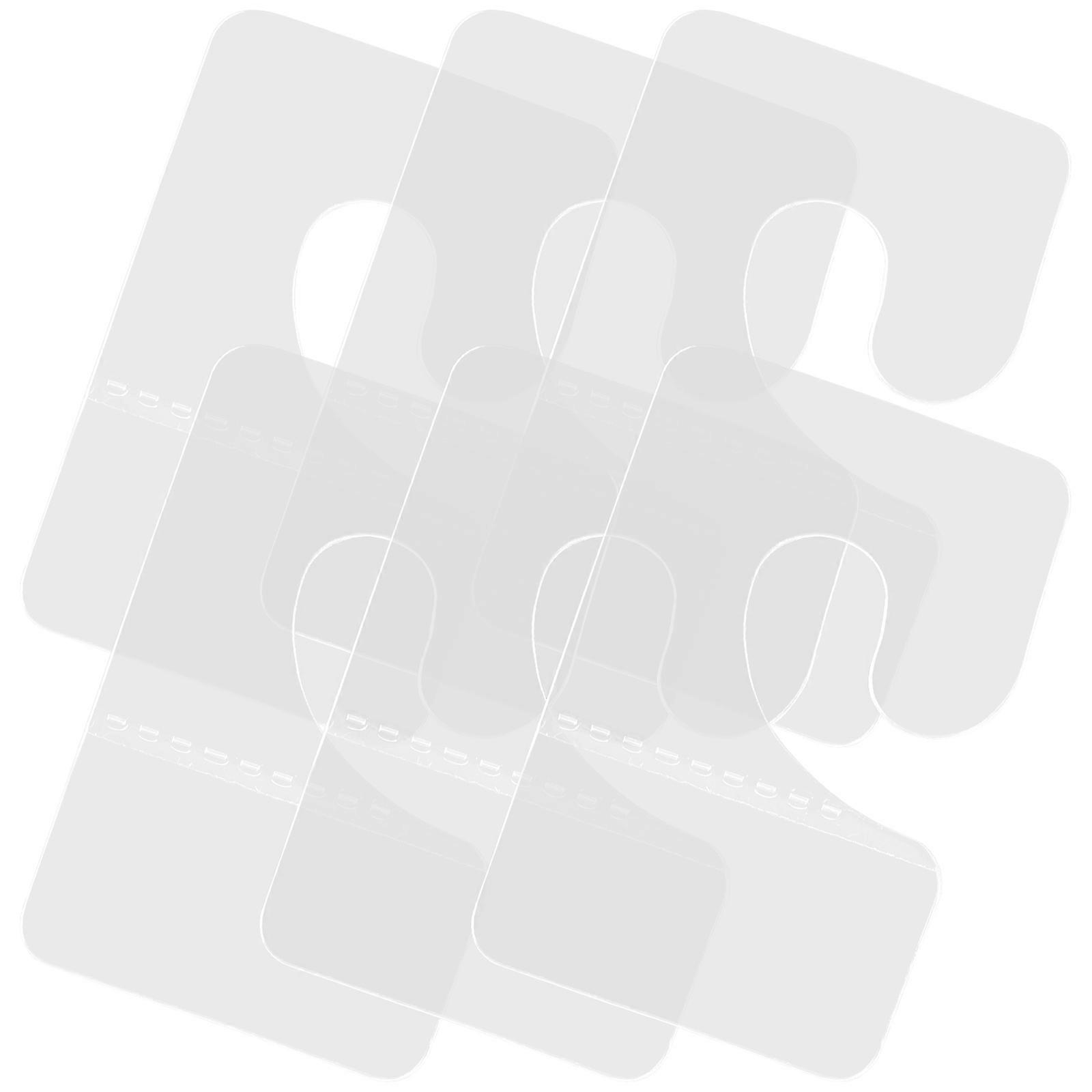 Hangers Sticky Tabs Clear Sticky Hanging Tabs For Retail Display Precision Production 100Pcs