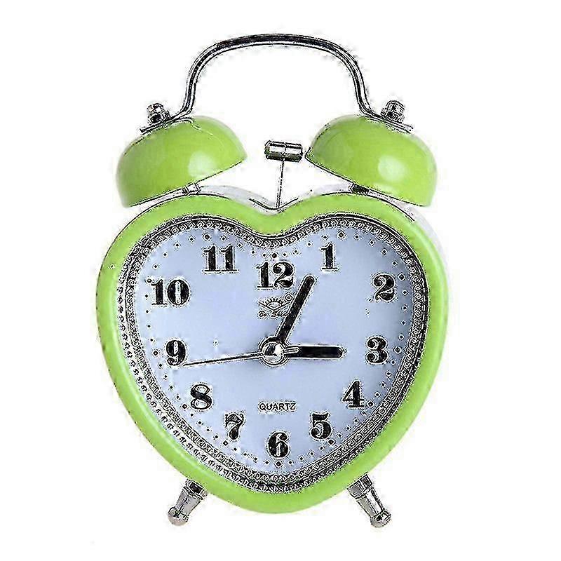 子供の寝室のためのハート型サイレントナイトライト目覚まし時計 - スヌーズウェイクアップギフト用品