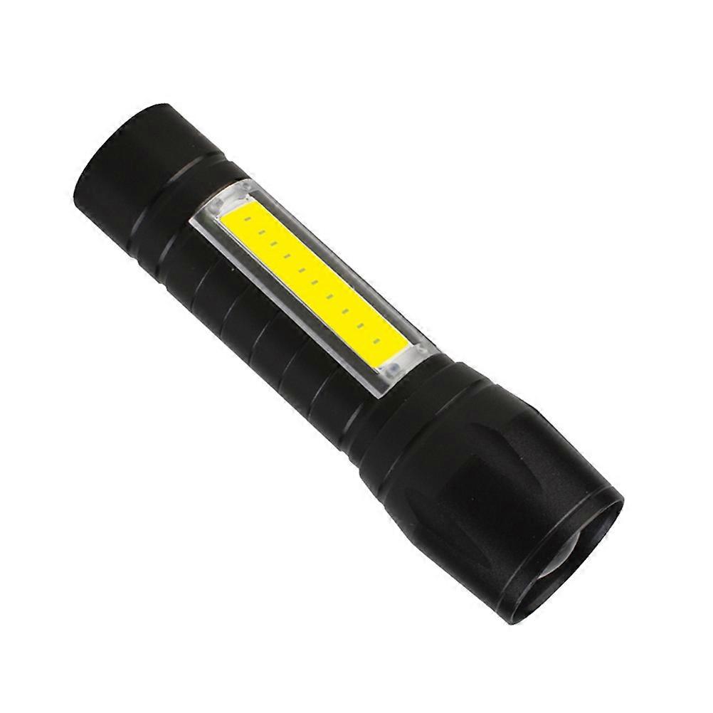 Mini Strong Light Flashlight Portable COB Side Light Flashlight USB Rechargeable Flashlight