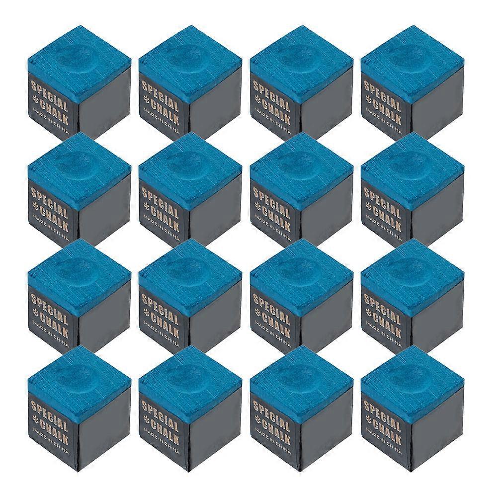 Billiard Cue Chalks Cylindrical Premium Shape Non-Caking Blue 2.5x2.2cm 24Pcs