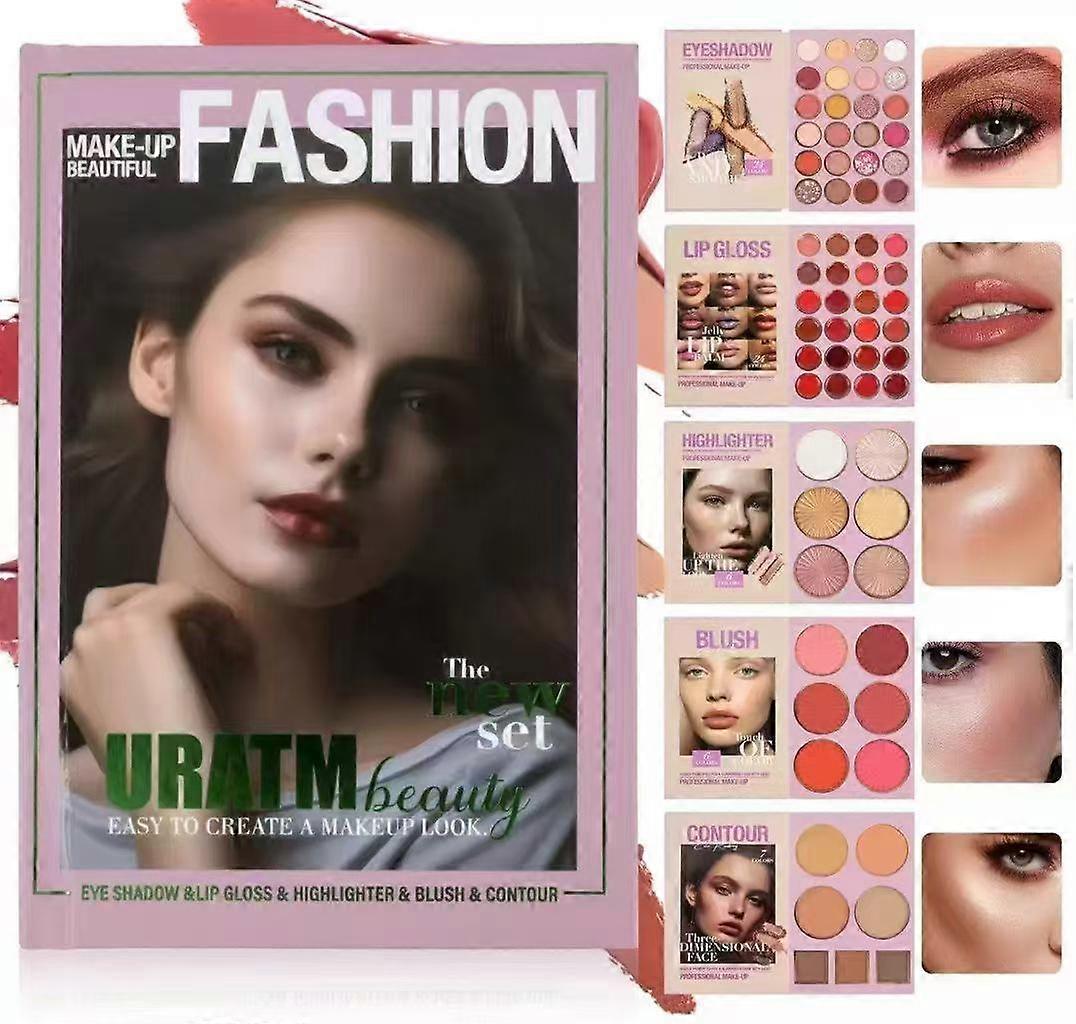 5-Layer Multi - Functional Beauty Book Kit- Style Makeup Palette
