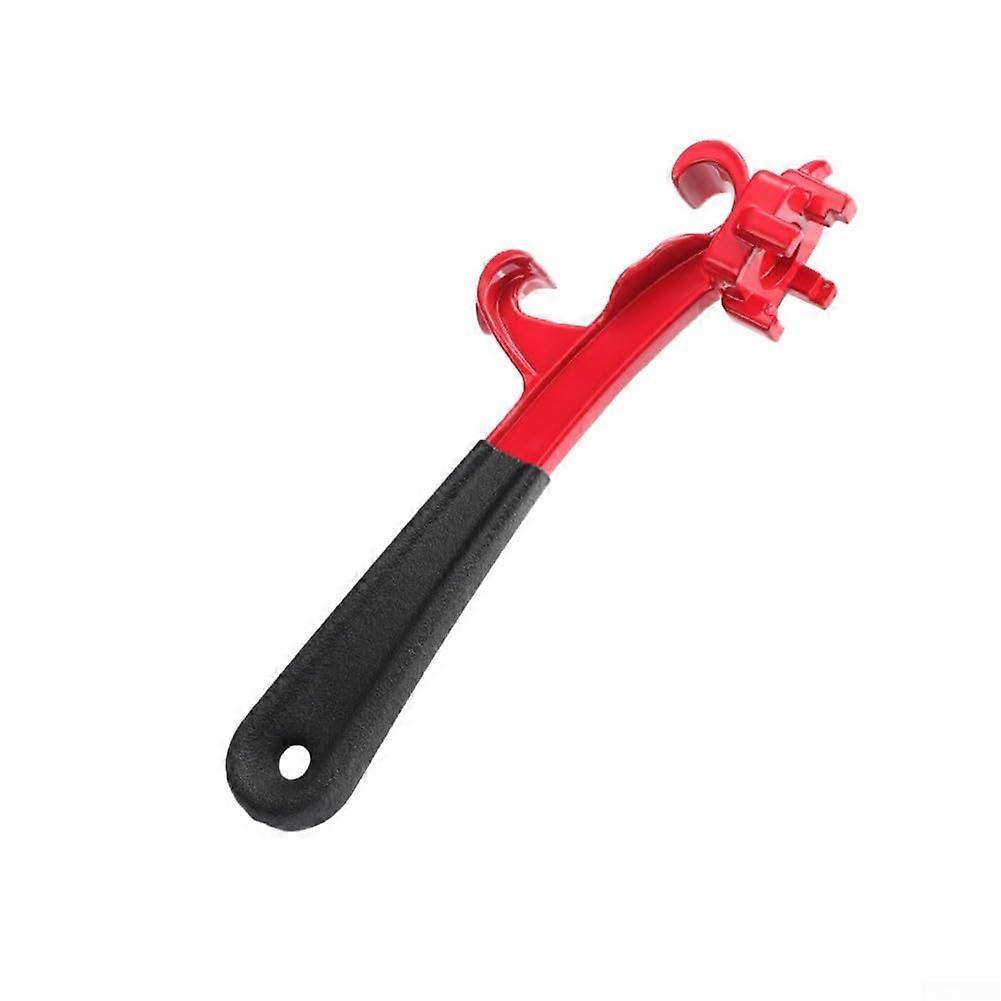 Ergonomic 3in1 wrench for comfortable handling of drums and buckets, a musthave tool.