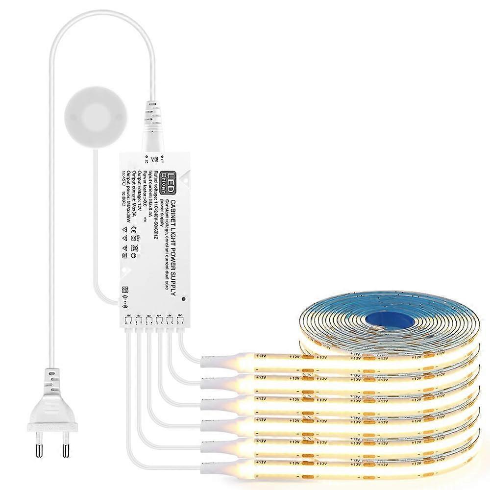 COB LED Strip 1 m, 6 Rolls 12 V Dimmable 2700 K, SelfAdhesive, Cuttable